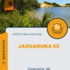 Apostila Operador de Minicarregadeira Tipo Bobcat Prefeitura de Jaguaruna SC 2024