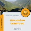 Apostila Operário Prefeitura de São José do Cerrito SC 2024