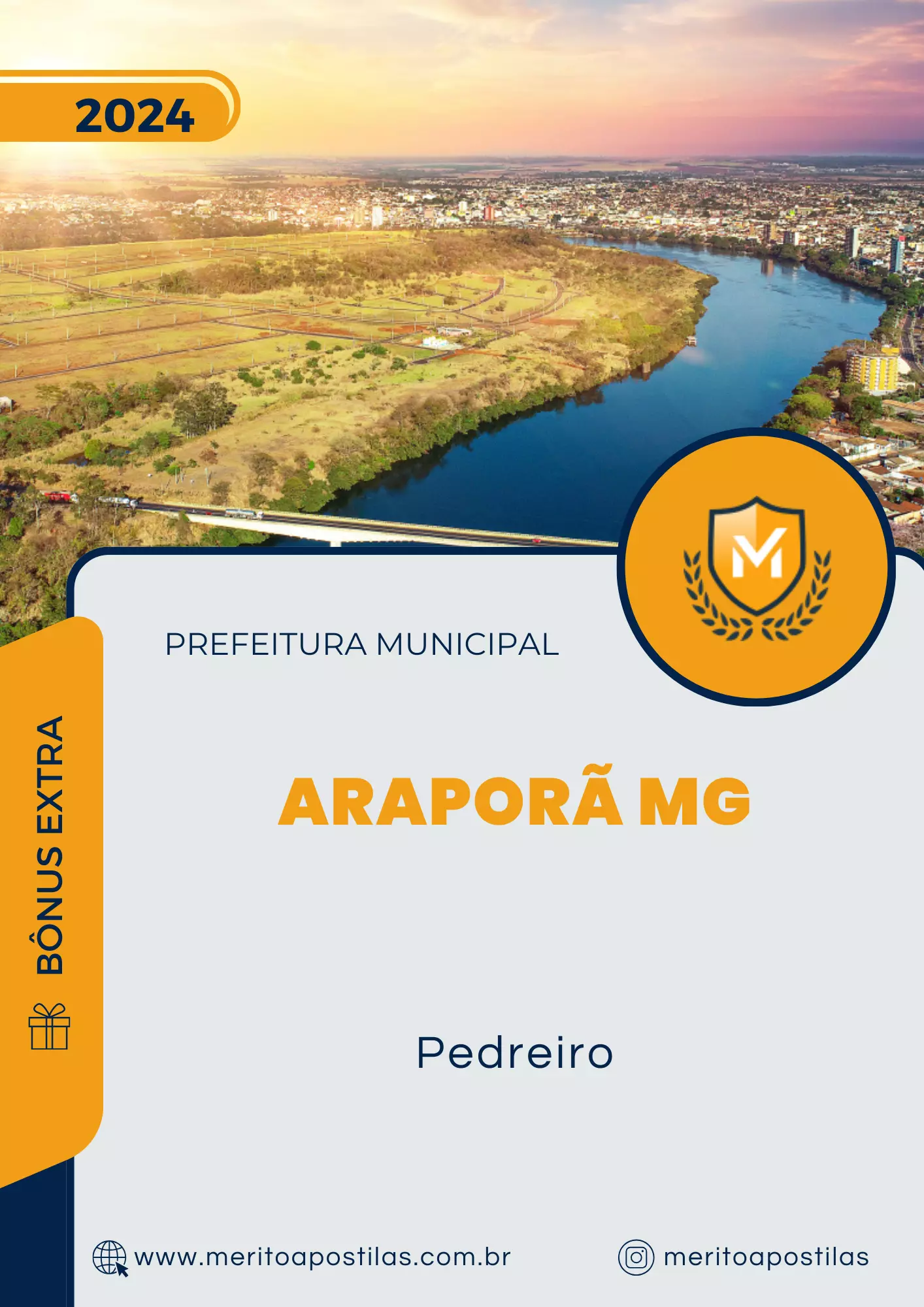 Apostila Pedreiro Prefeitura de Araporã MG 2024