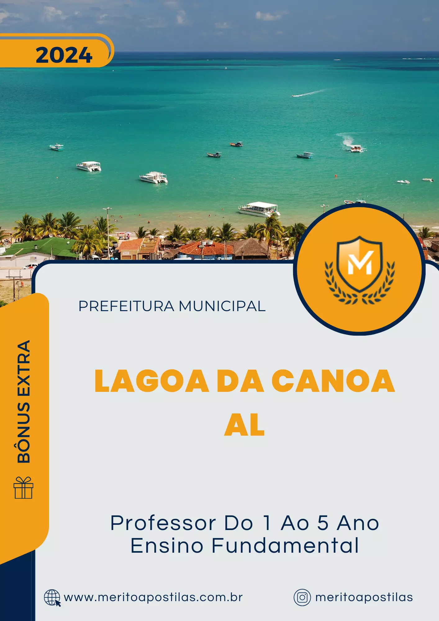 Apostila Professor Do 1 Ao 5 Ano Ensino Fundamental Prefeitura Lagoa da Canoa AL 2024