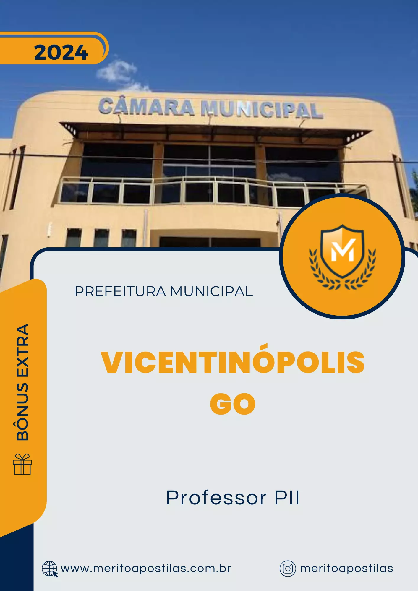 Apostila Professor PII Prefeitura Vicentinópolis GO 2024