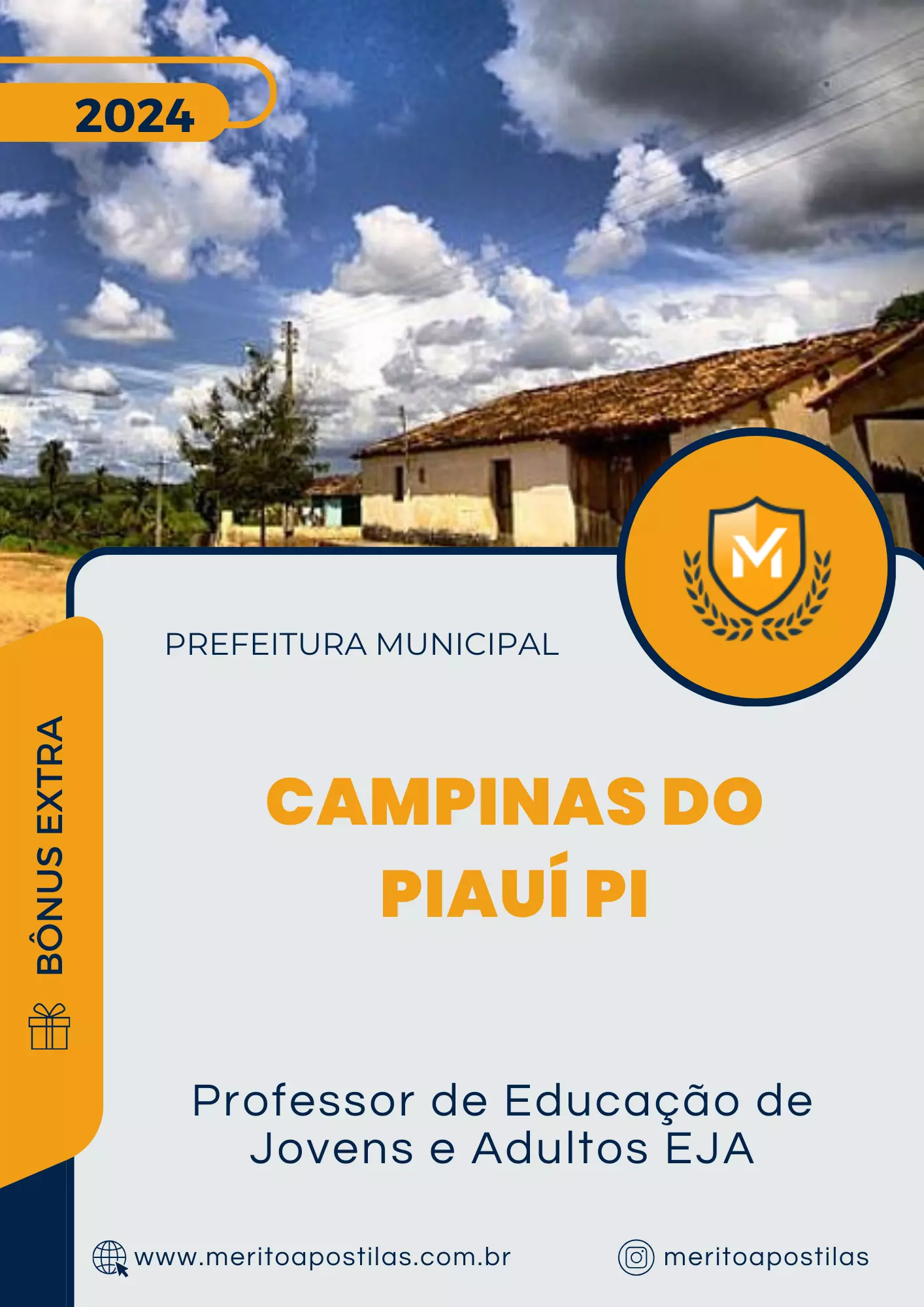 Apostila Professor de Educação de Jovens e Adultos EJA Prefeitura de Campinas do Piauí PI 2024