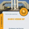 Apostila Professor de Ensino Fundamental II Educação Física Prefeitura de Ouro Verde SP 2024