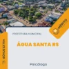 Apostila Psicólogo Prefeitura de Água Santa RS 2024