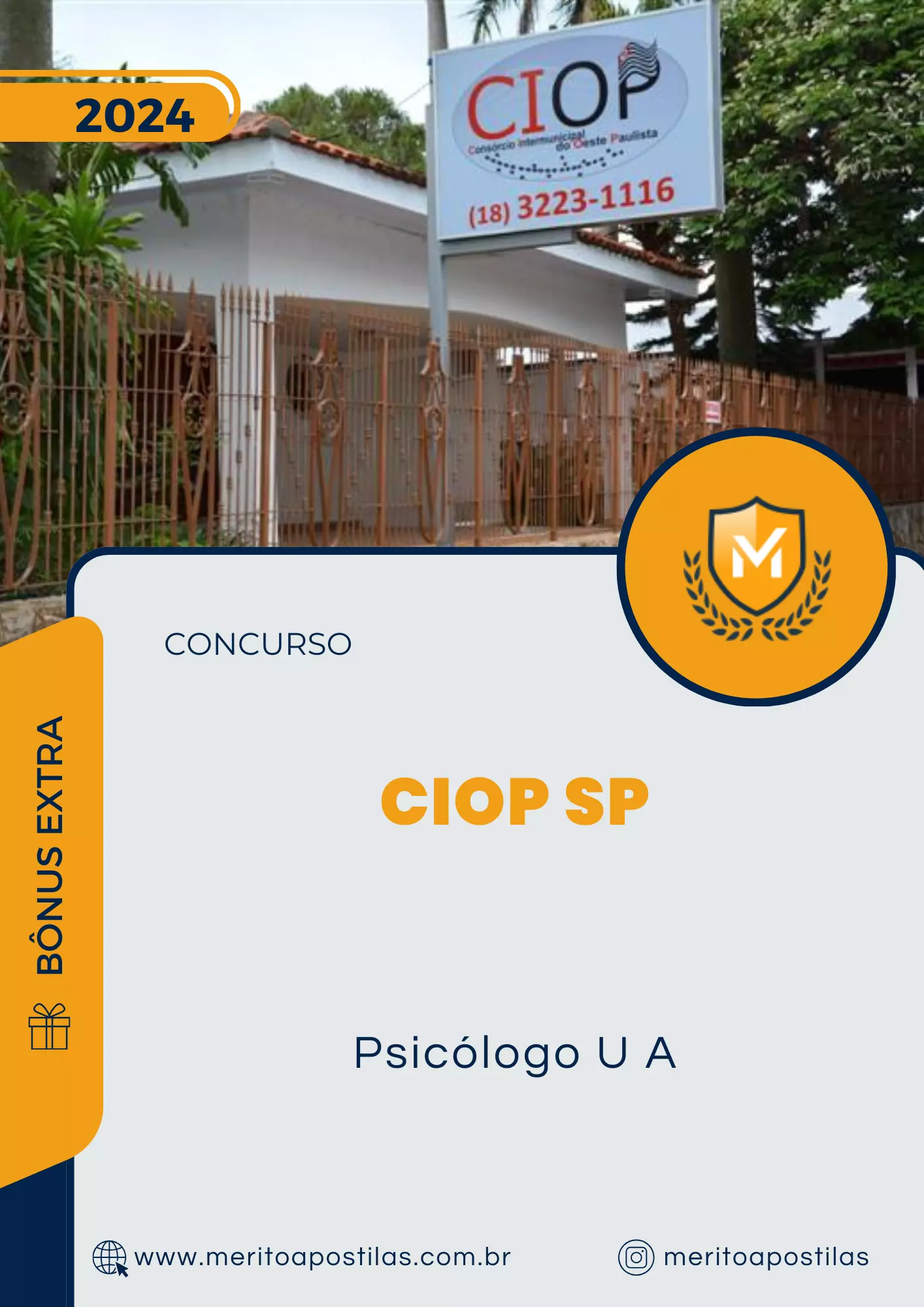 Apostila Psicólogo U A Concurso CIOP SP 2024 Mérito Apostilas