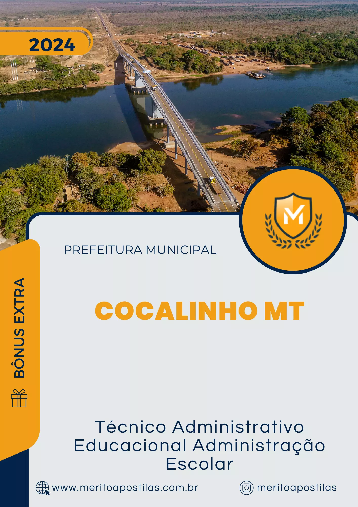 Apostila Técnico Administrativo Educacional Administração Escolar Prefeitura de Cocalinho MT 2024