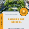 Apostila Técnico Em Recursos Humanos Prefeitura de Palmeira dos Índios AL 2024