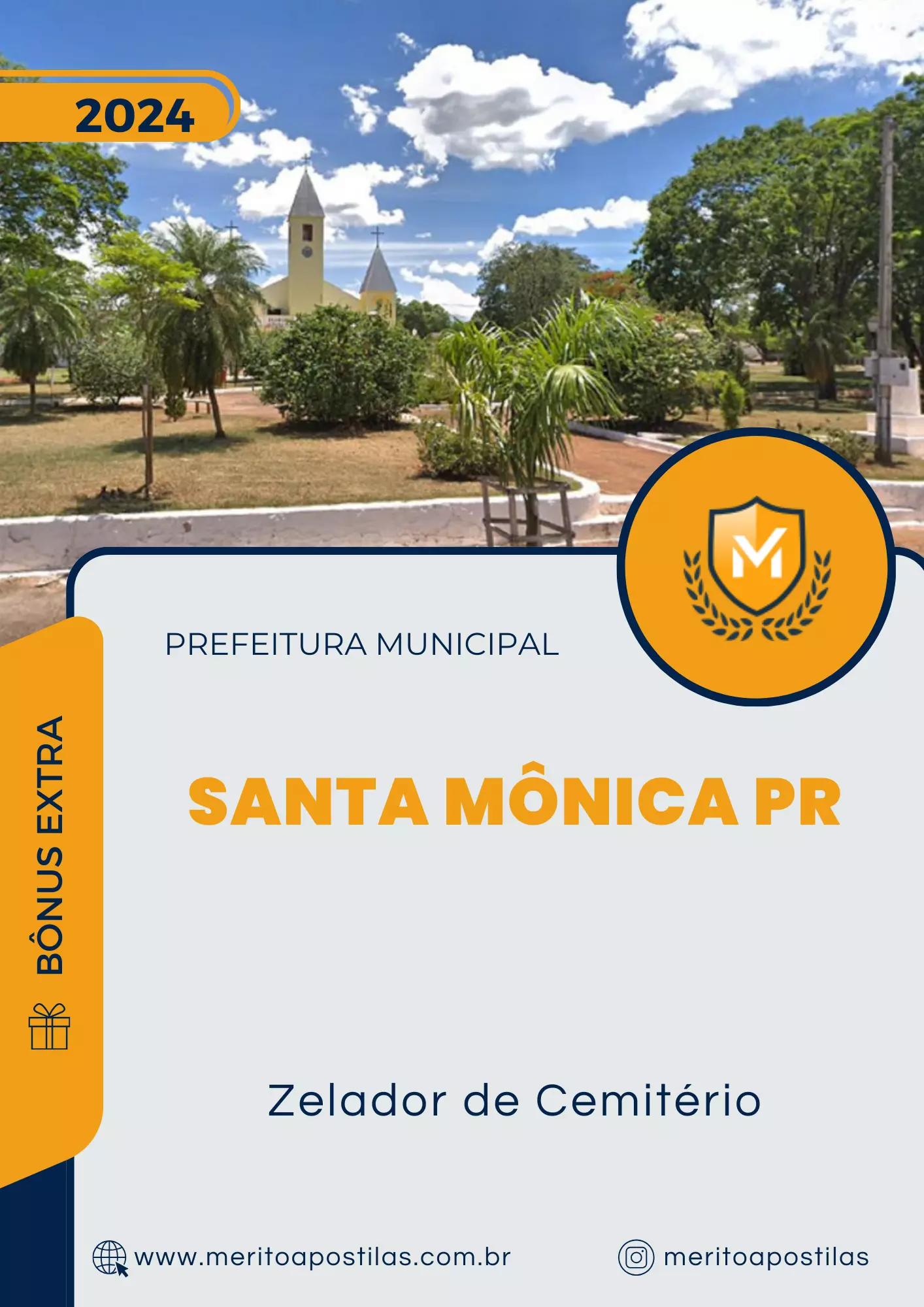 Apostila Zelador de Cemitério Prefeitura de Santa Mônica PR 2024