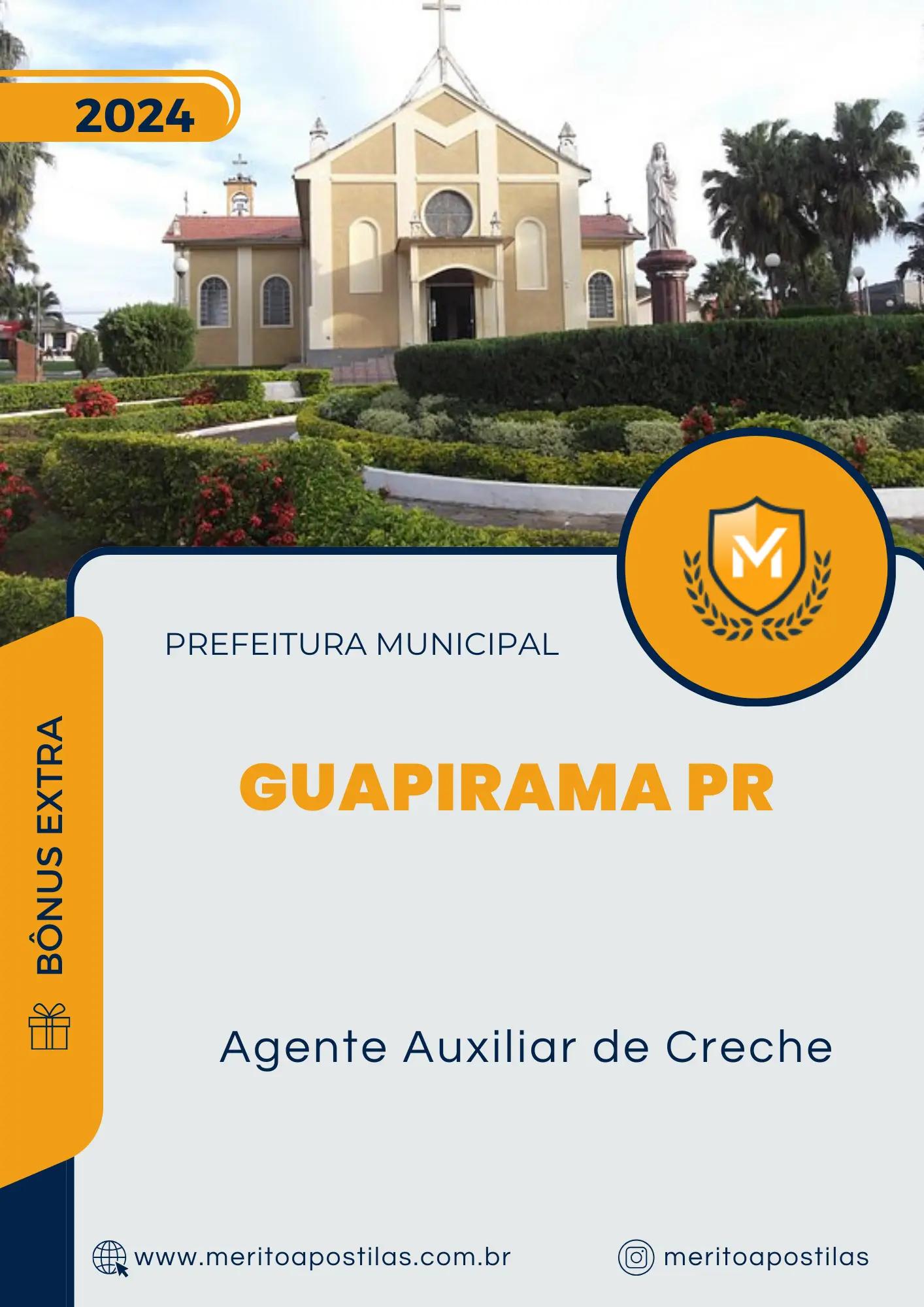 Apostila Agente Auxiliar de Creche Prefeitura de Guapirama PR 2024