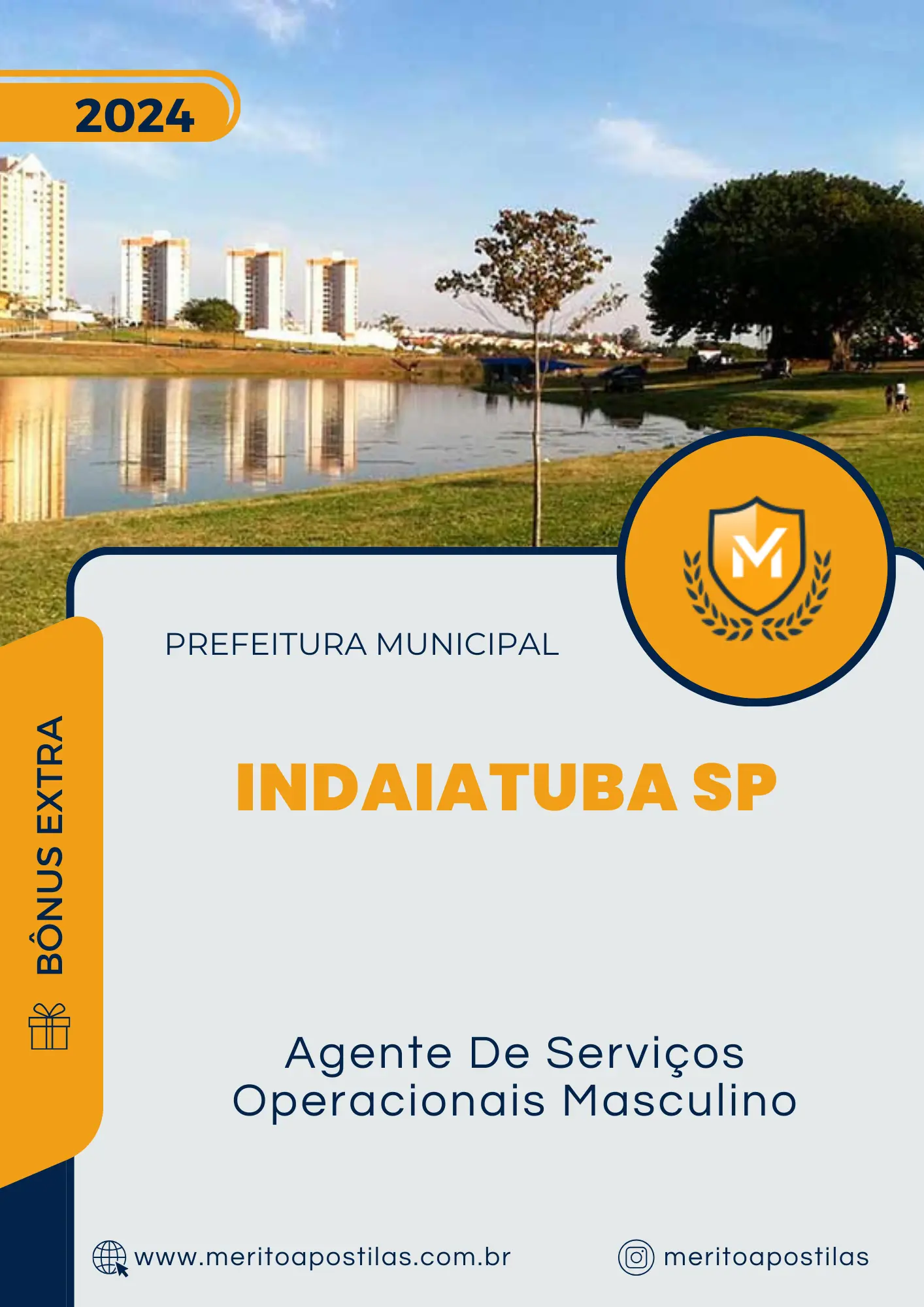 Apostila Agente De Serviços Operacionais Masculino Prefeitura de Indaiatuba SP 2024