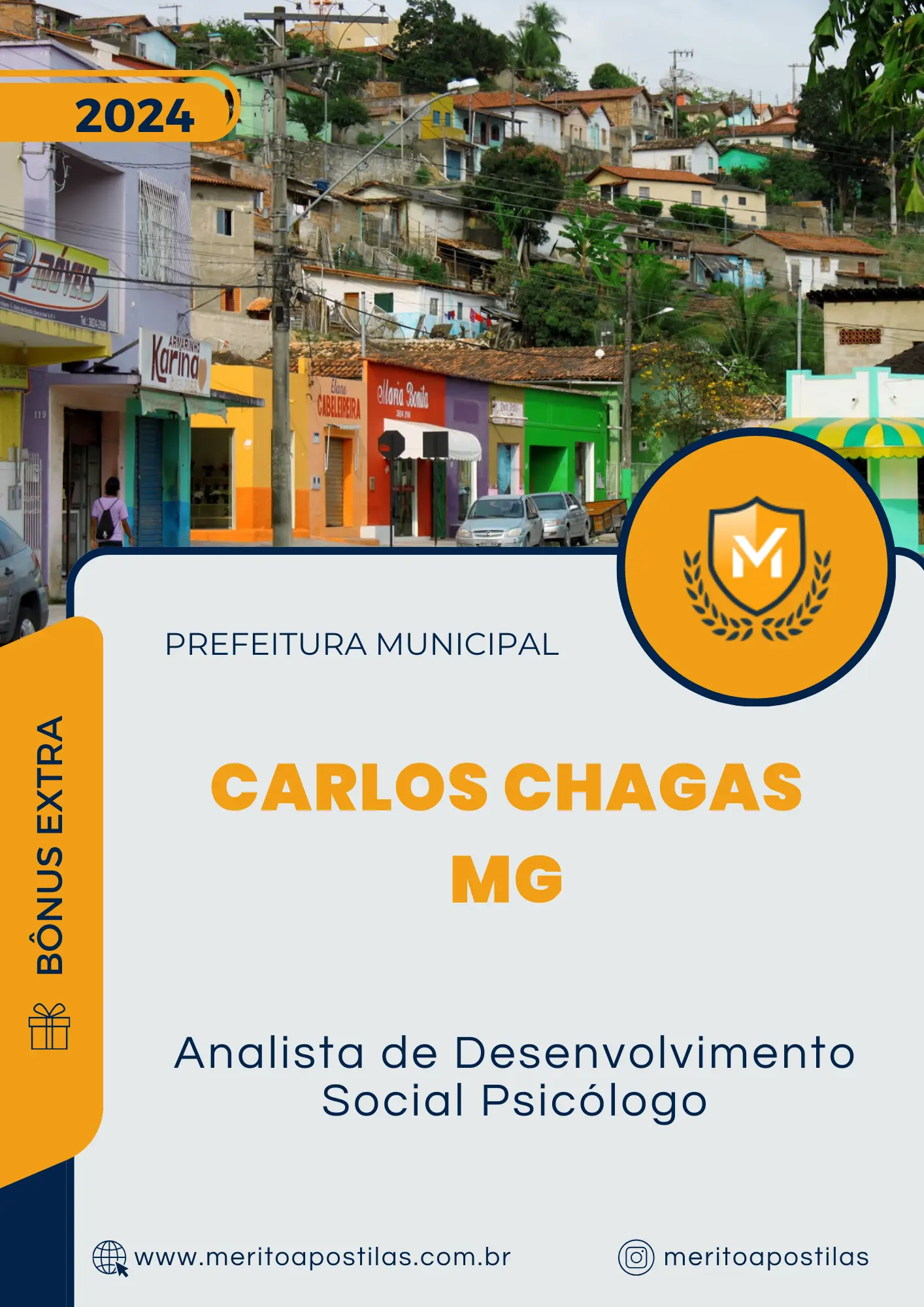 Apostila Analista de Desenvolvimento Social Psicólogo Prefeitura de Carlos Chagas MG 2024