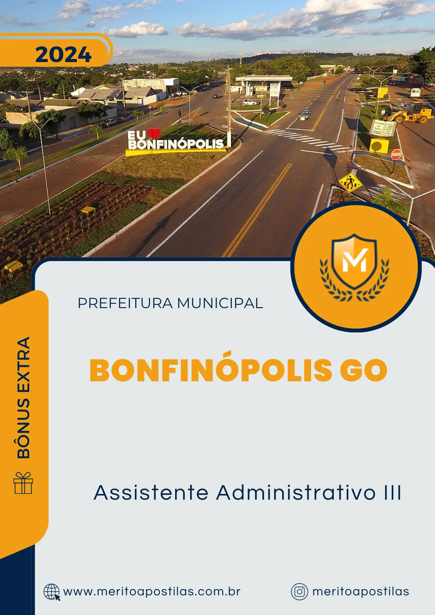 Apostila Assistente Administrativo III Prefeitura Bonfinópolis GO 2024