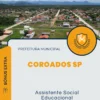 Apostila Assistente Social Educacional Prefeitura de Coroados SP 2024