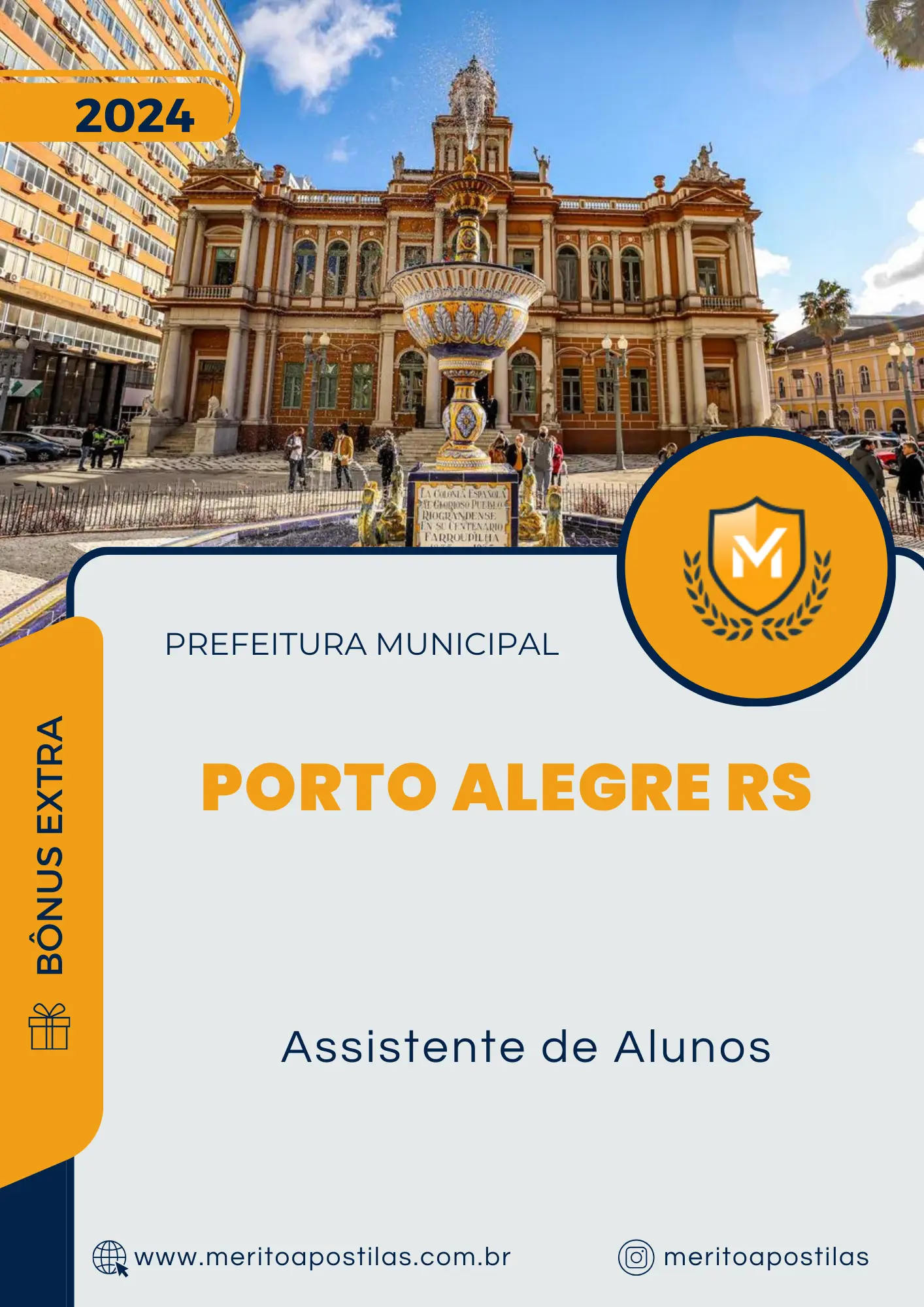 Apostila Assistente de Alunos Prefeitura Porto Alegre RS 2024