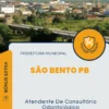 Apostila Atendente De Consultório Odontológico Prefeitura de São Bento PB 2024