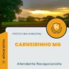 Apostila Atendente Recepcionista Prefeitura de Carneirinho MG 2024