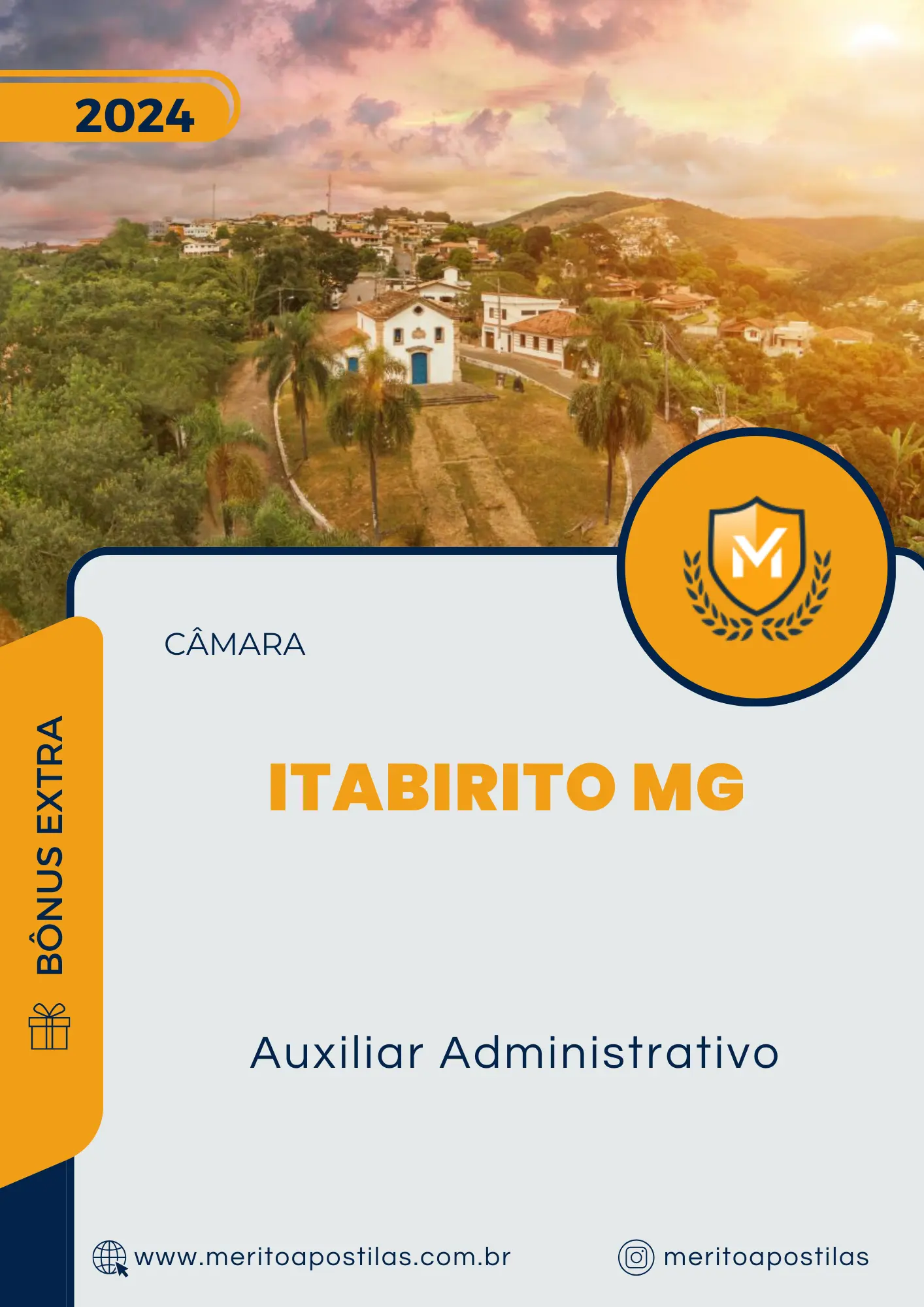 Apostila Auxiliar Administrativo Câmara de Itabirito MG 2024