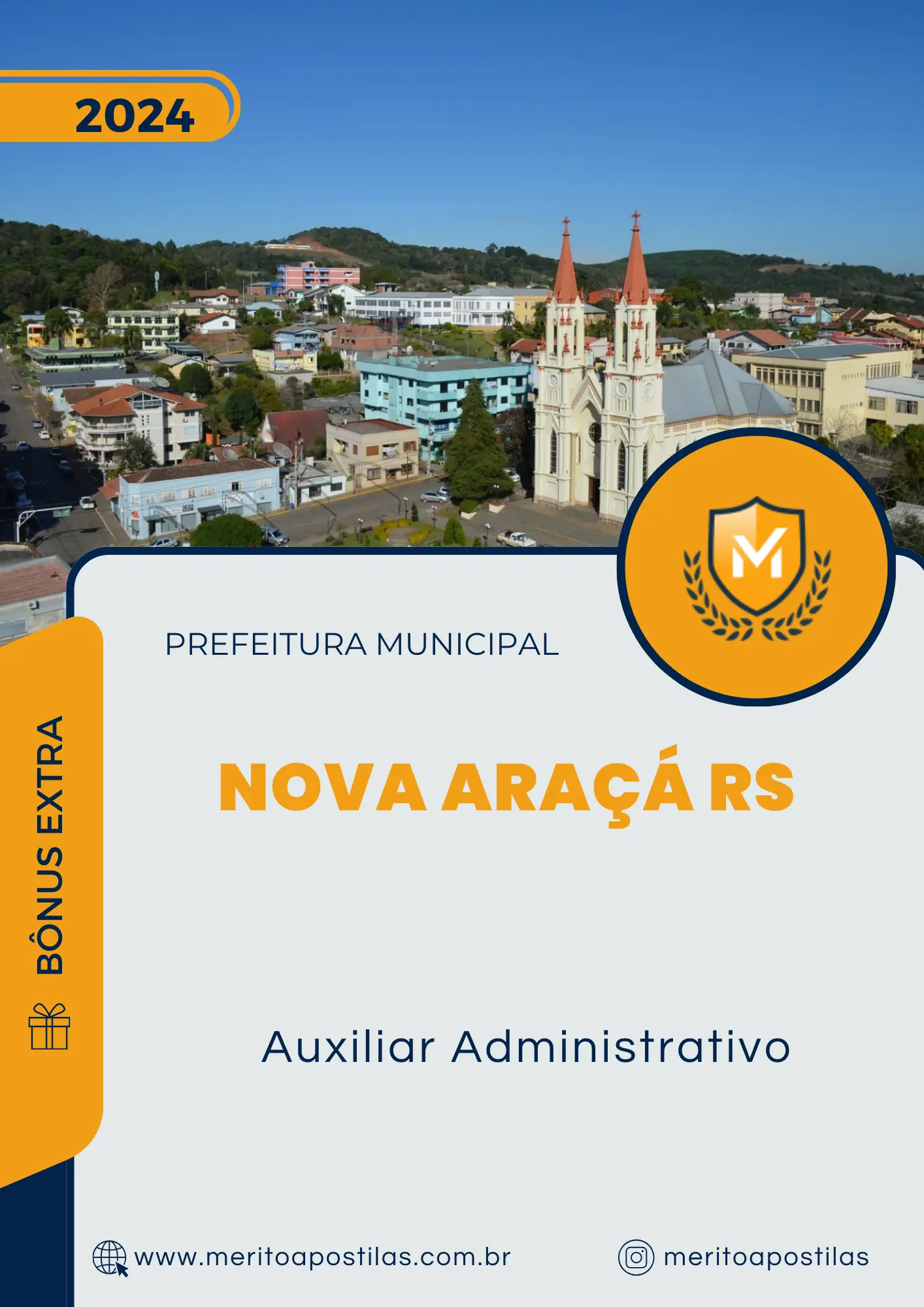 Apostila Auxiliar Administrativo Prefeitura Nova Araçá RS 2024