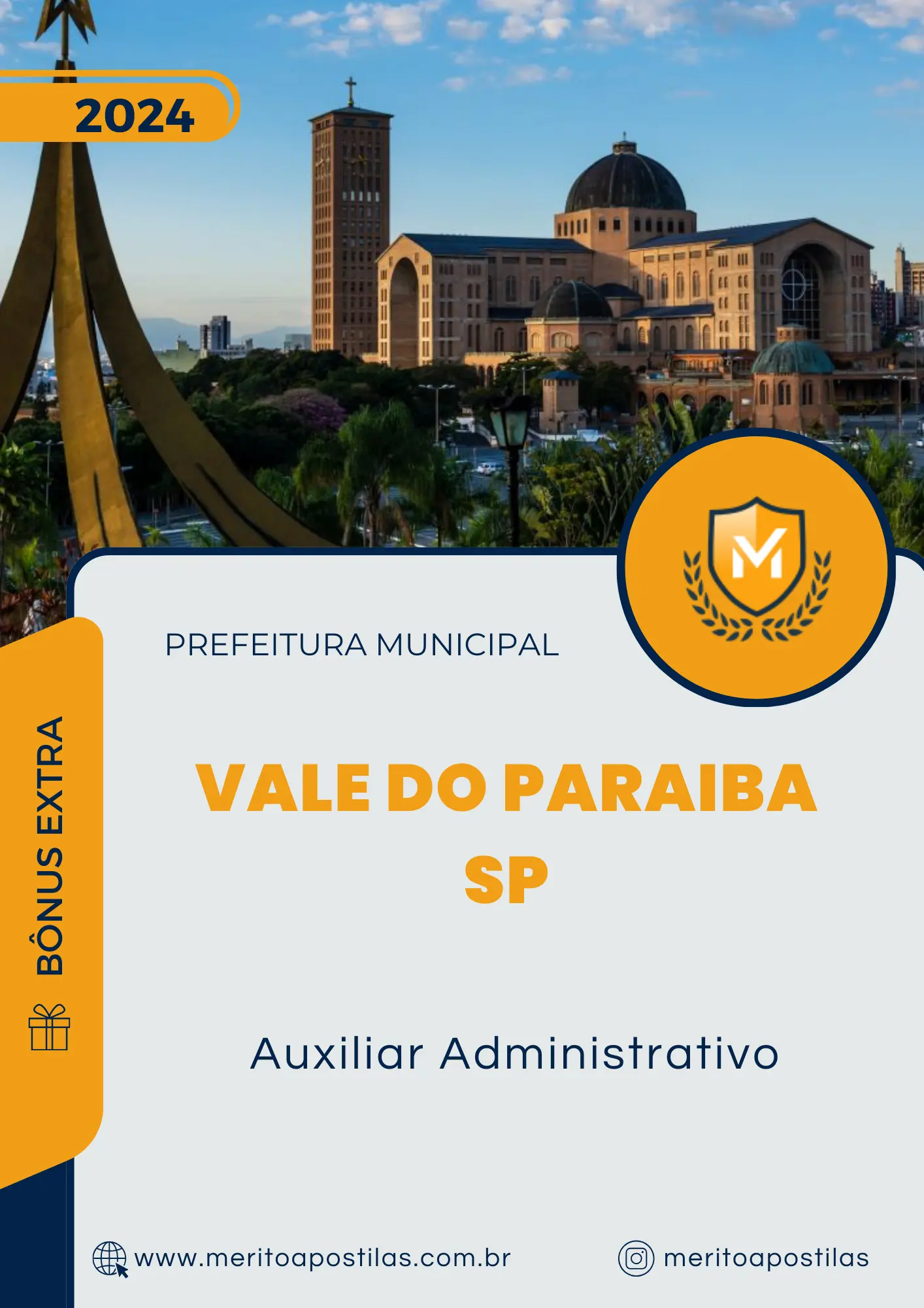 Apostila Auxiliar Administrativo Prefeitura Vale do Paraiba SP 2024