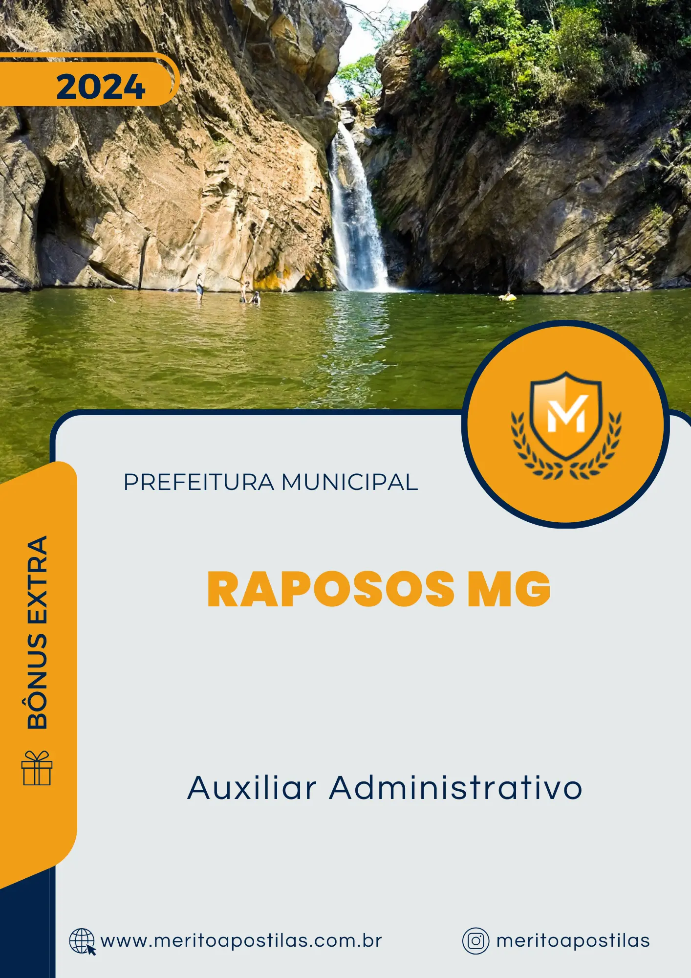 Apostila Auxiliar Administrativo Prefeitura de Raposos MG 2024