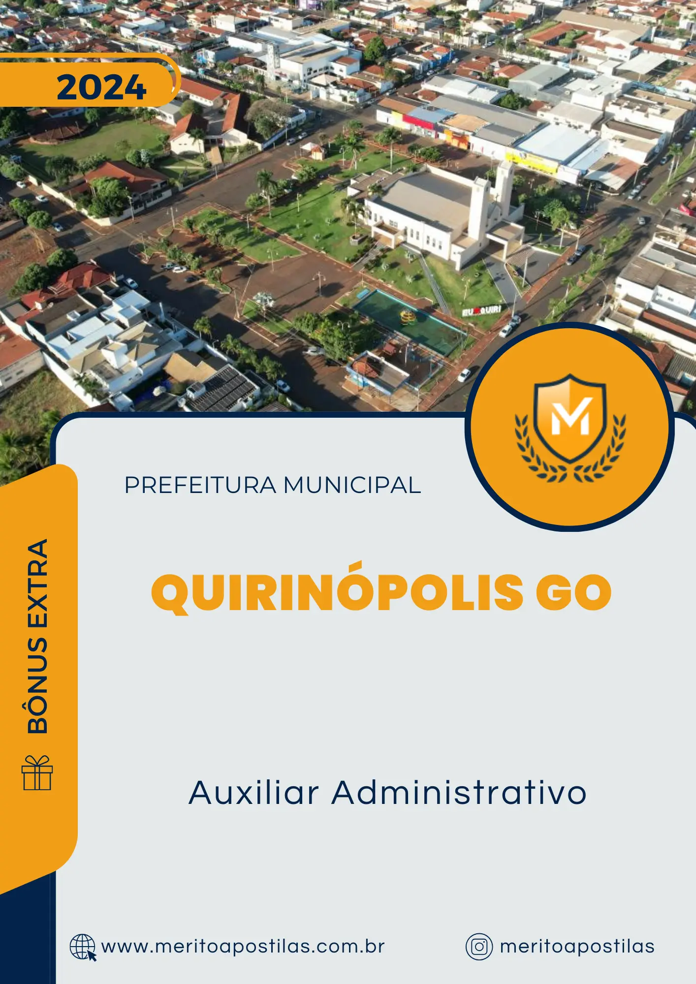 Apostila Auxiliar Administrativo Prefeitura de Quirinópolis GO 2024