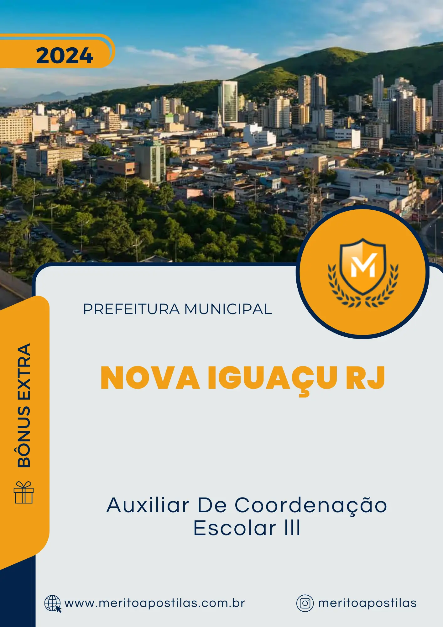 Apostila Auxiliar De Coordenação Escolar lll Prefeitura de Nova Iguaçu RJ 2024