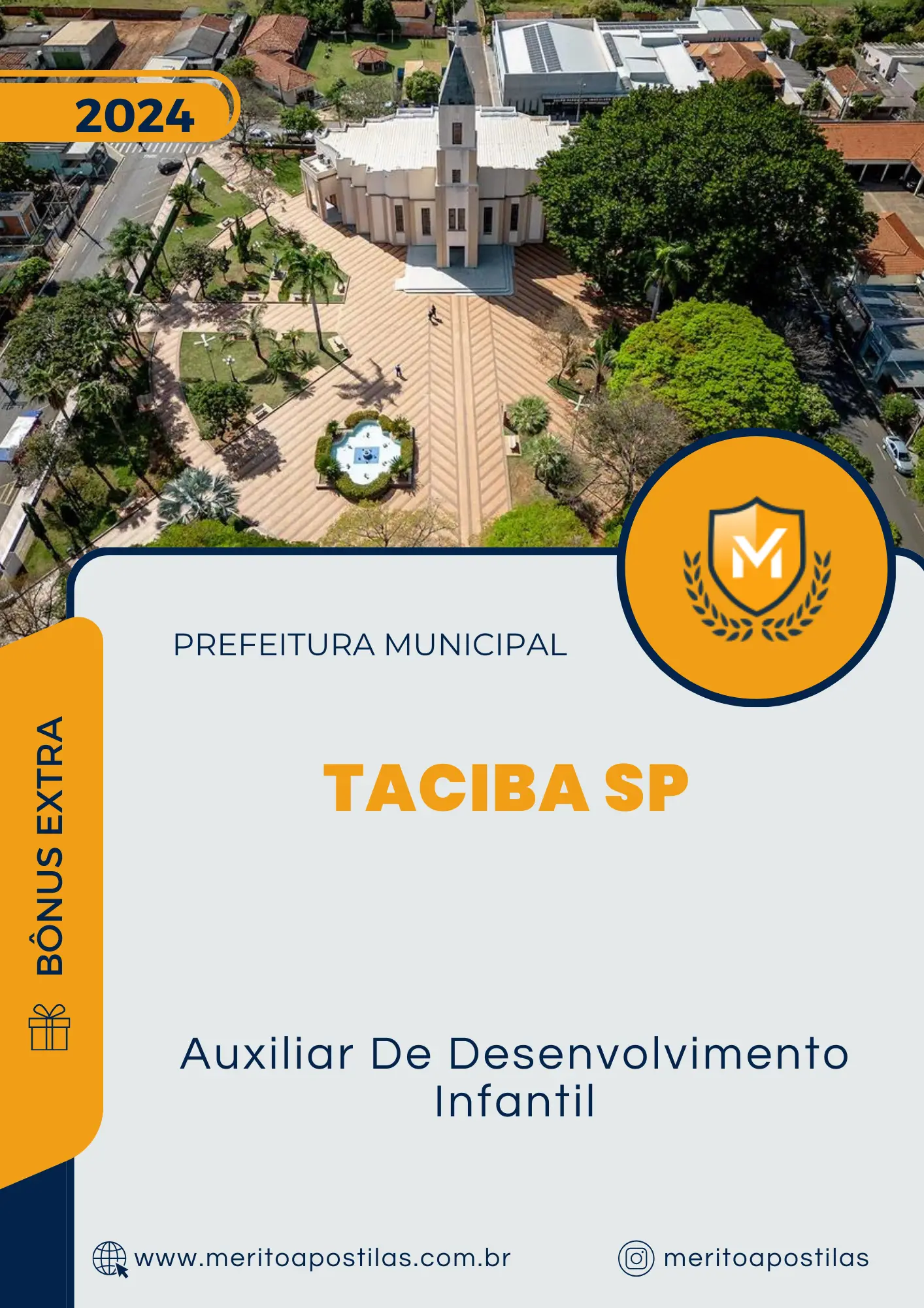 Apostila Auxiliar De Desenvolvimento Infantil Prefeitura de Taciba SP 2024