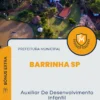 Apostila Auxiliar De Desenvolvimento Infantil Prefeitura de Barrinha SP 2024