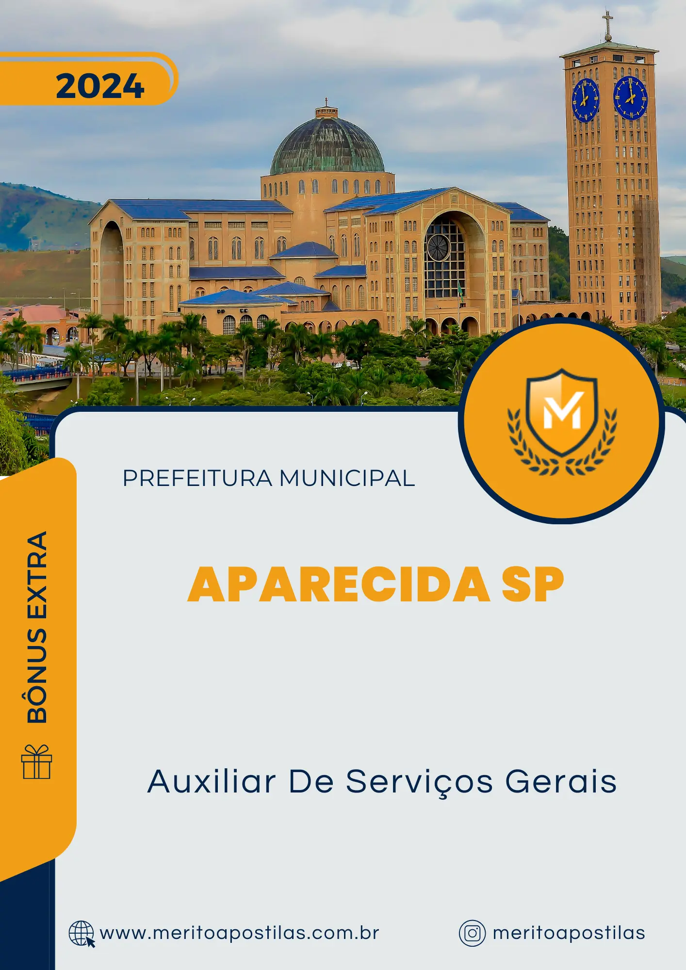 Apostila Auxiliar De Serviços Gerais Prefeitura de Aparecida SP 2024