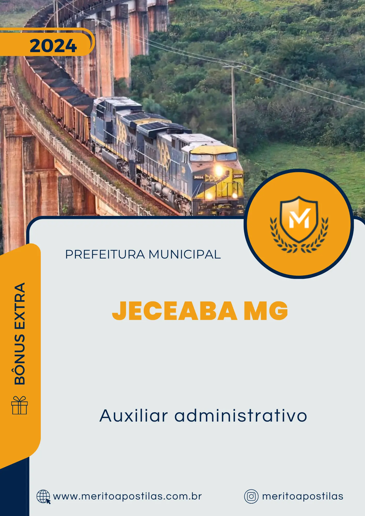 Apostila Auxiliar Administrativo Prefeitura de Jeceaba MG 2024