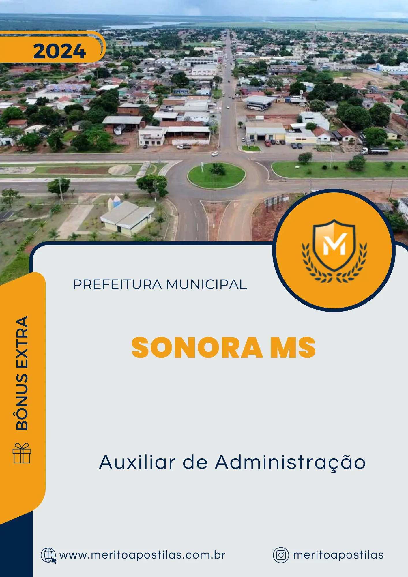 Apostila Auxiliar de Administração Prefeitura de Sonora MS 2024