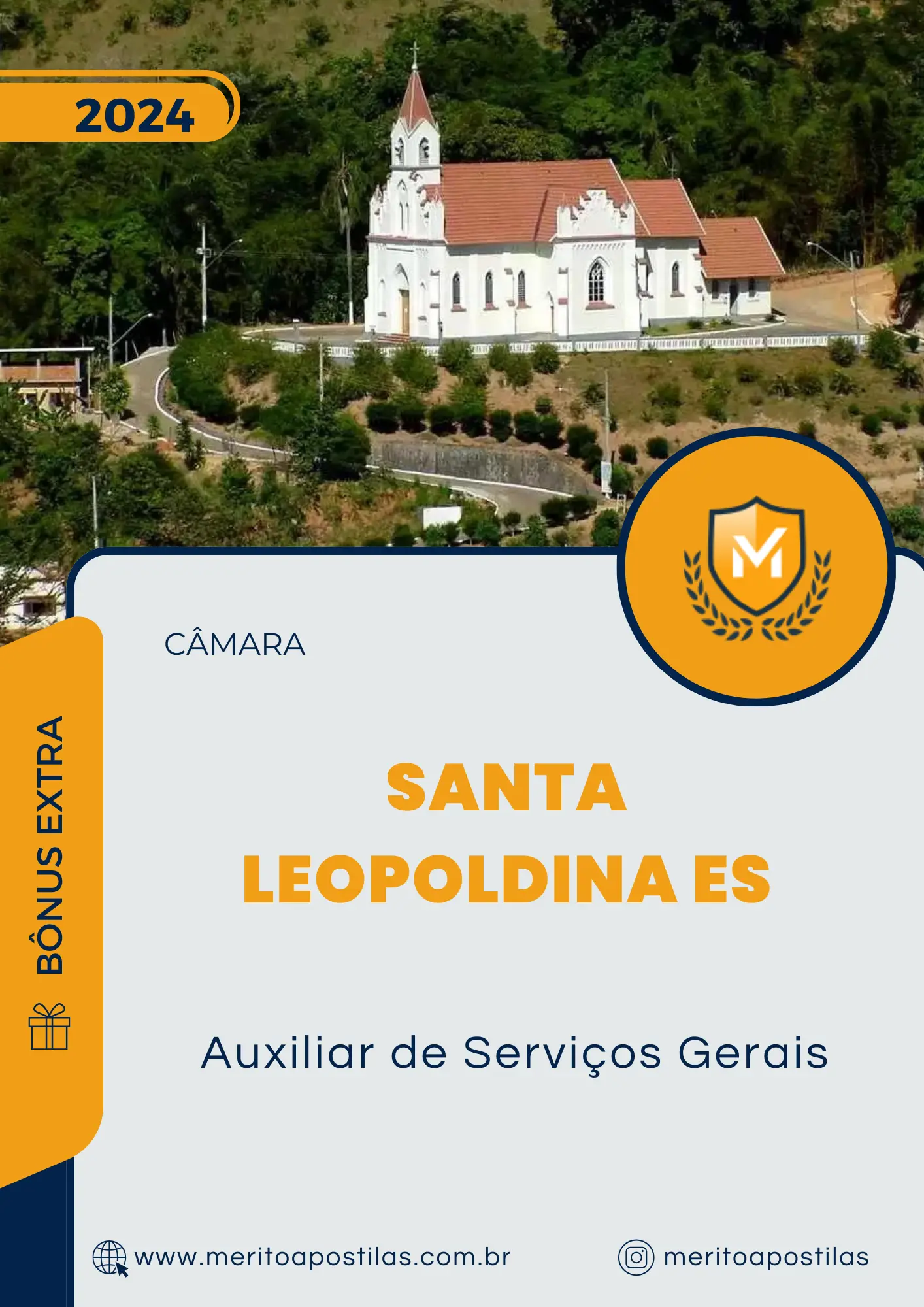 Apostila Auxiliar de Serviços Gerais Câmara de Santa Leopoldina ES 2024