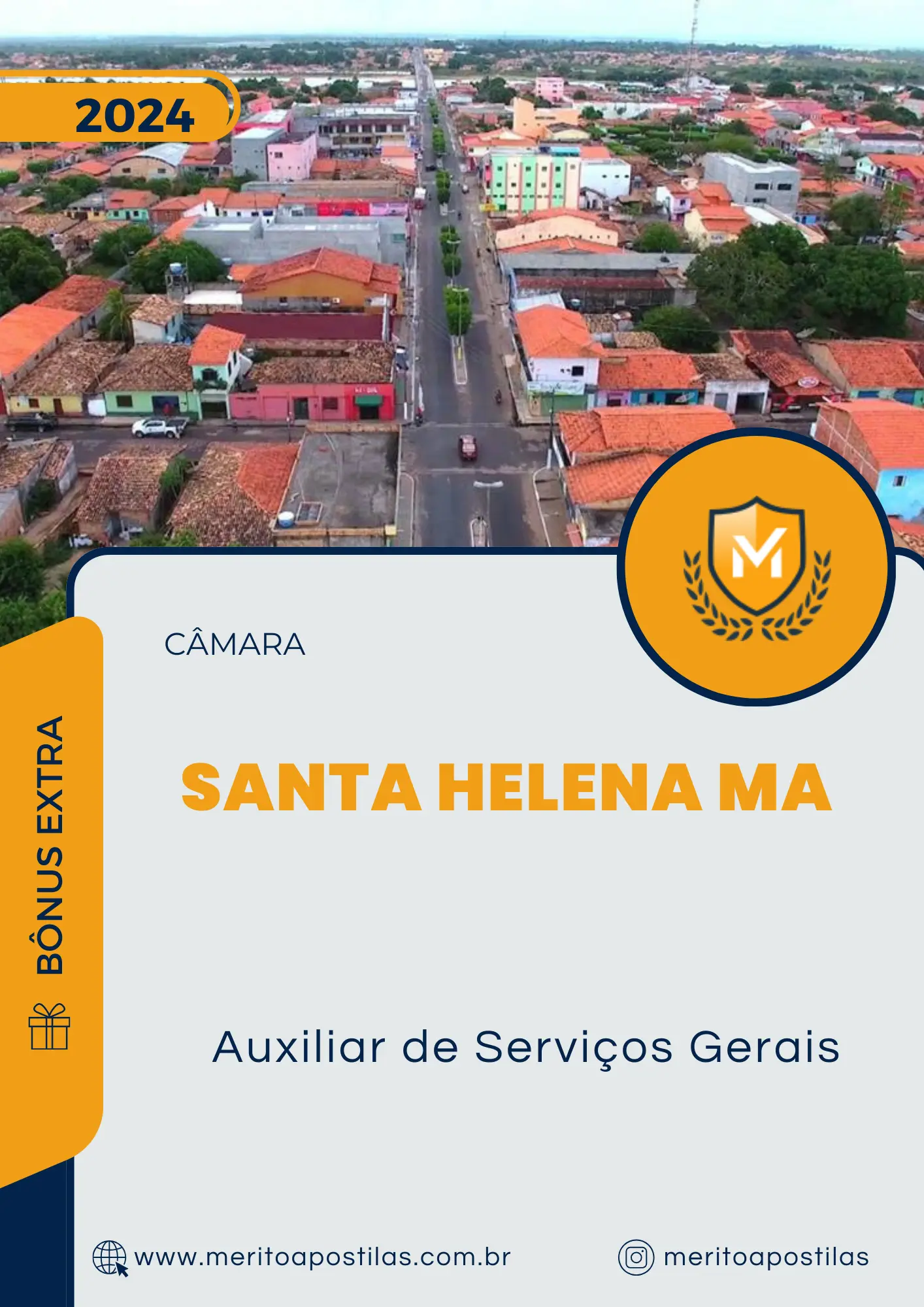 Apostila Auxiliar de Serviços Gerais Câmara de Santa Helena MA 2024