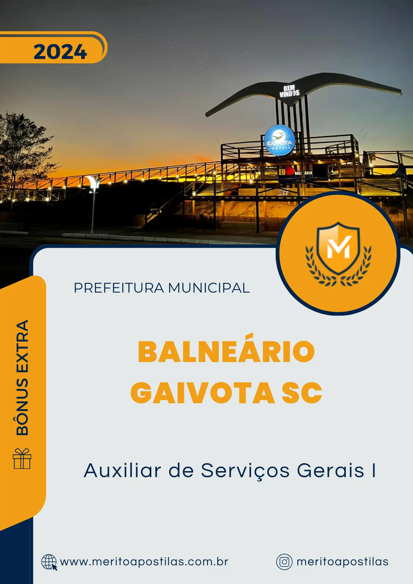 Apostila Auxiliar de Serviços Gerais I Prefeitura de Balneário Gaivota SC 2024