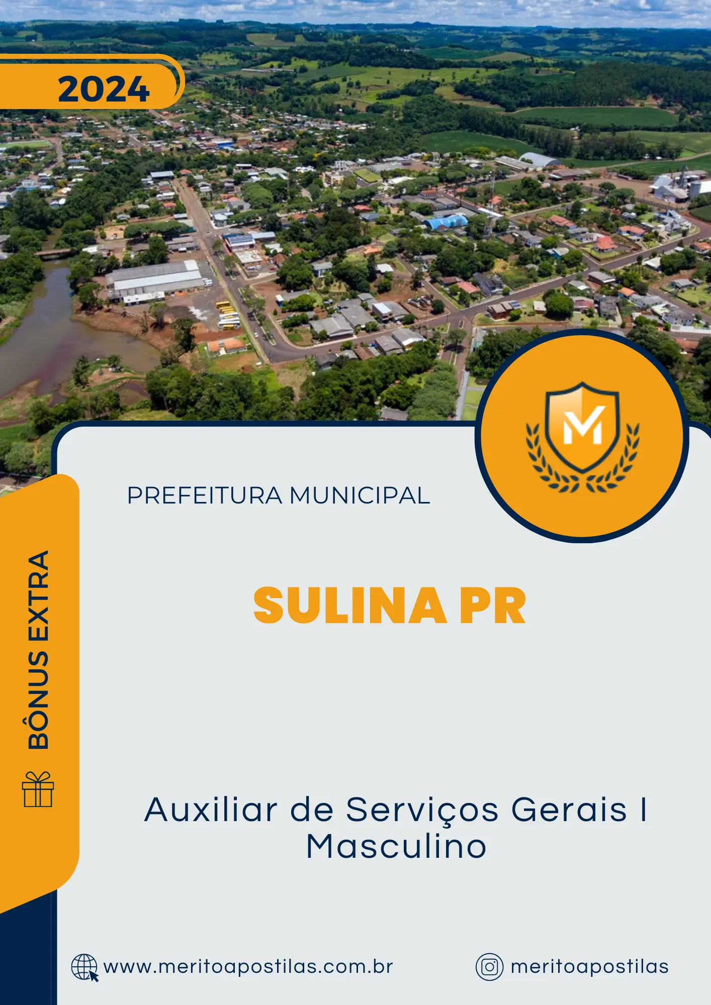 Apostila Auxiliar de Serviços Gerais I Masculino Prefeitura de Sulina PR 2024