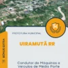 Apostila Condutor de Máquinas e Veículos de Médio Porte Prefeitura de Uiramutã RR 2024