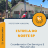 Apostila Coordenador De Serviços E Manutenção Prefeitura de Estrela do Norte SP 2024