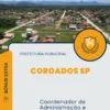 Apostila Coordenador de Administração e Planejamento Prefeitura de Coroados SP 2024