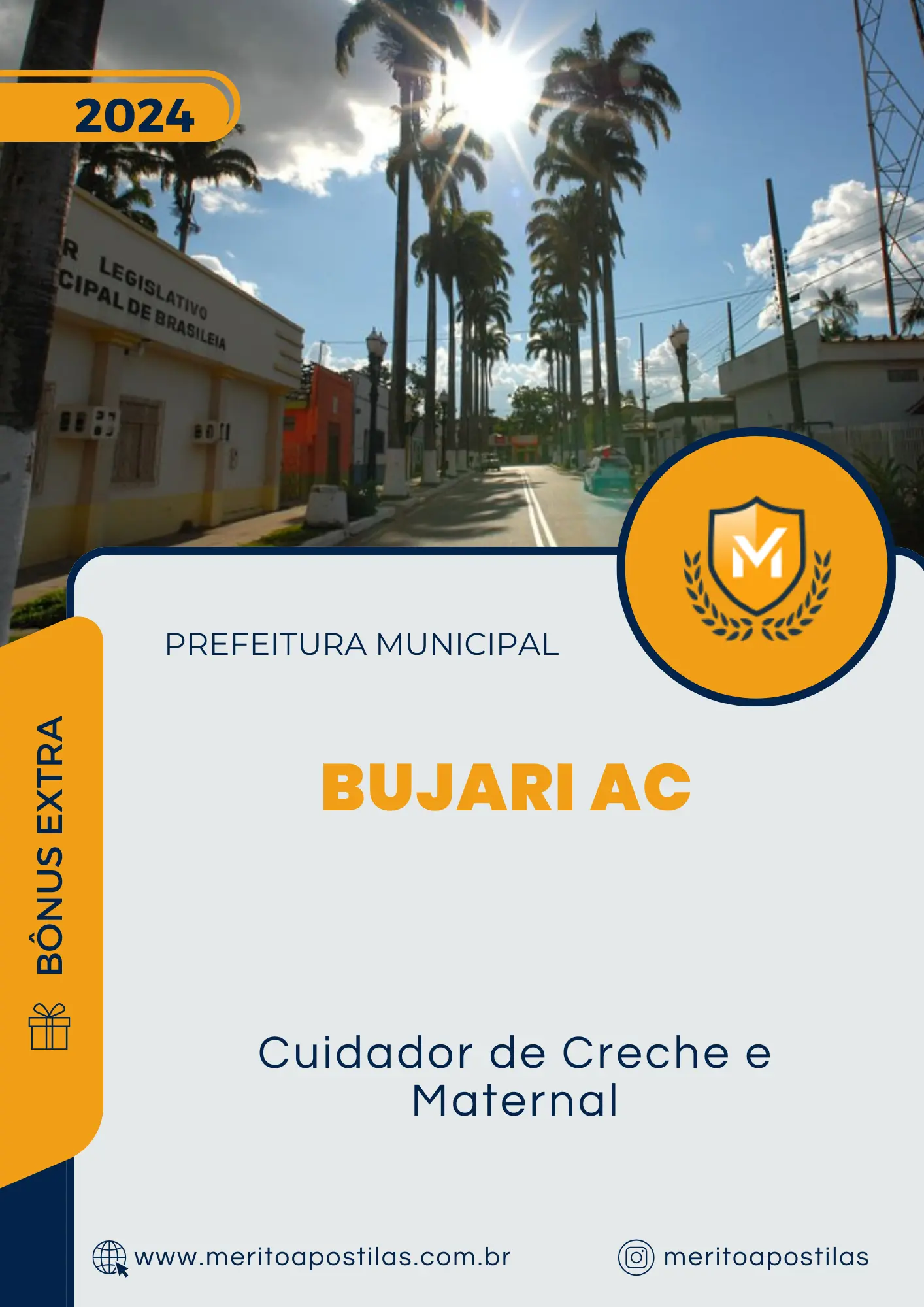 Apostila Cuidador de Creche e Maternal Prefeitura de Bujari AC 2024