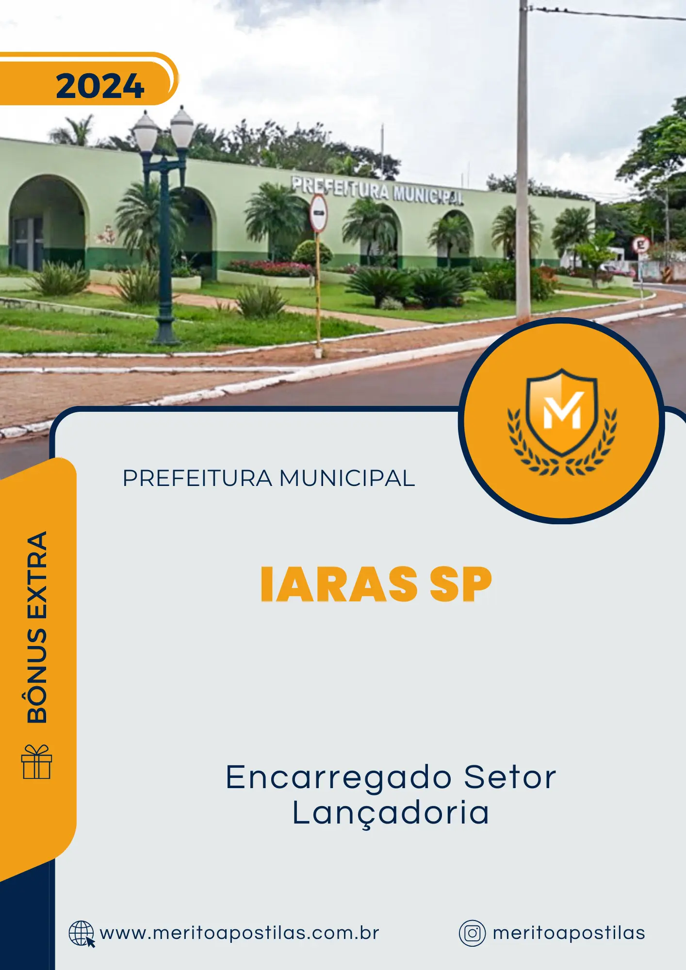 Apostila Encarregado Setor Lançadoria Prefeitura de Iaras SP 2024