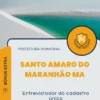 Apostila Entrevistador Do Cadastro Único Prefeitura de Santo Amaro do Maranhão MA 2024