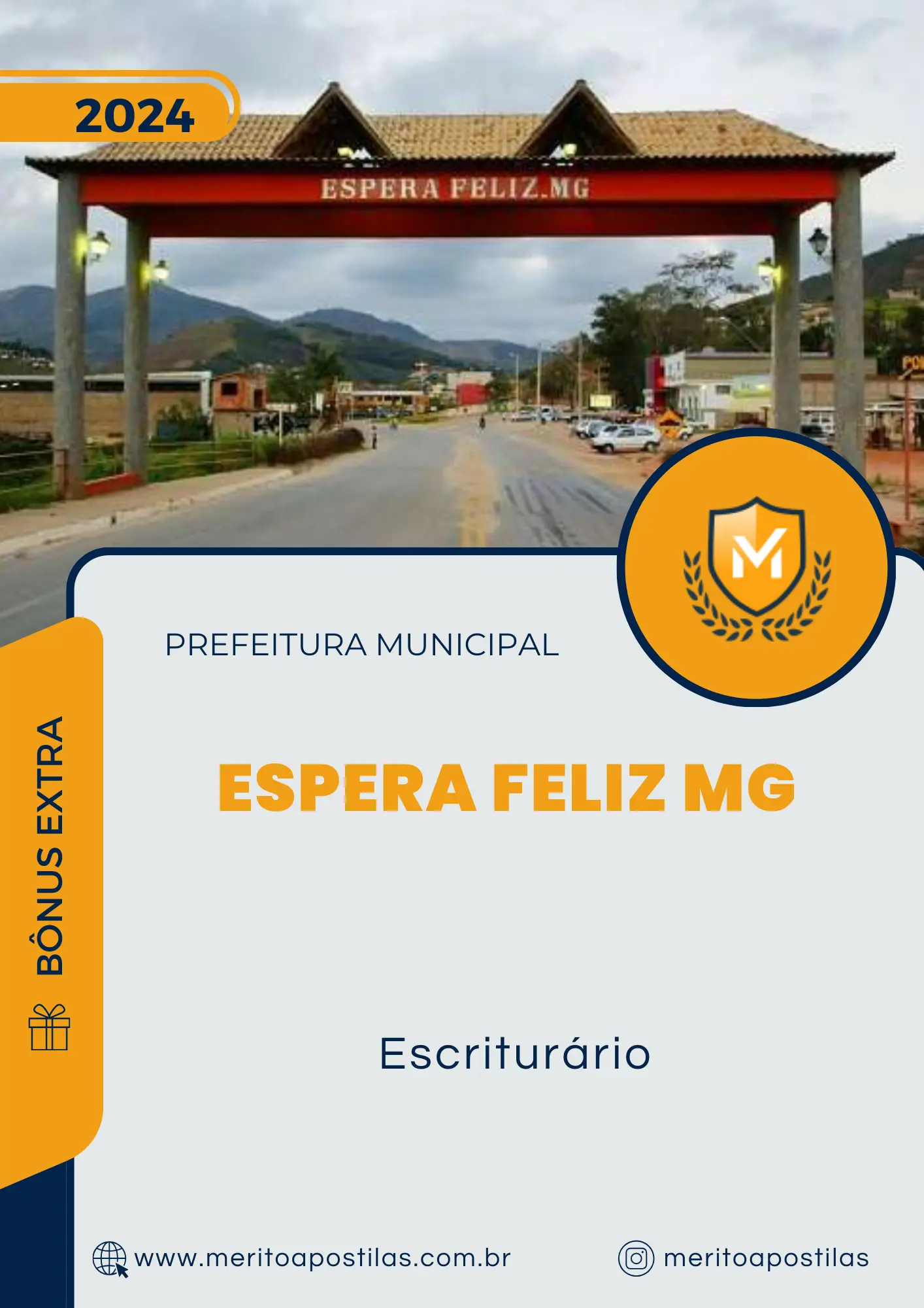 Apostila Escriturário Prefeitura de Espera Feliz MG 2024