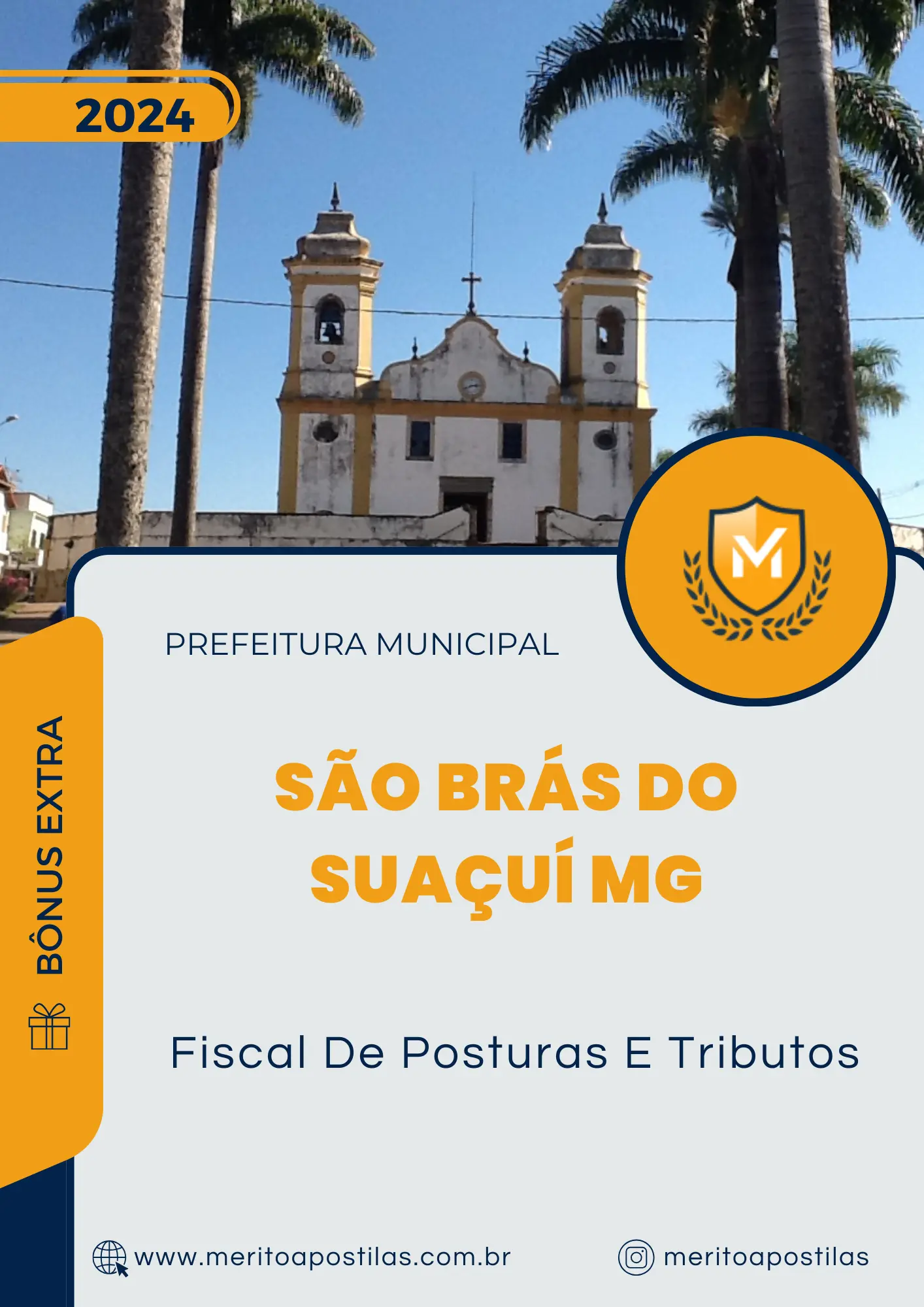 Apostila Fiscal De Posturas E Tributos Prefeitura de São Brás do Suaçuí MG 2024