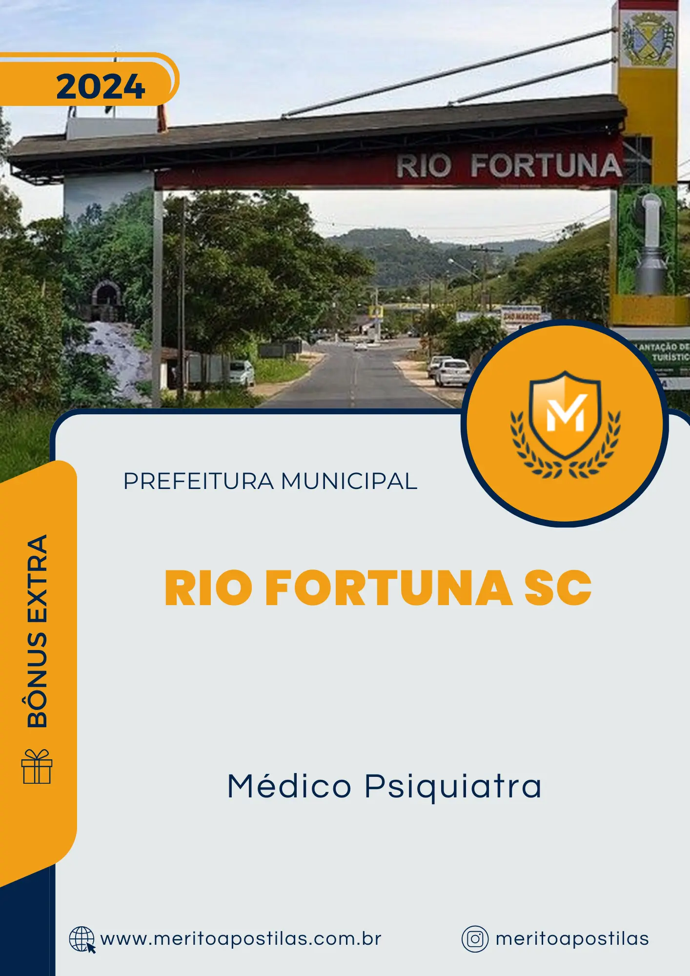 Apostila Médico Psiquiatra Prefeitura de Rio Fortuna SC 2024