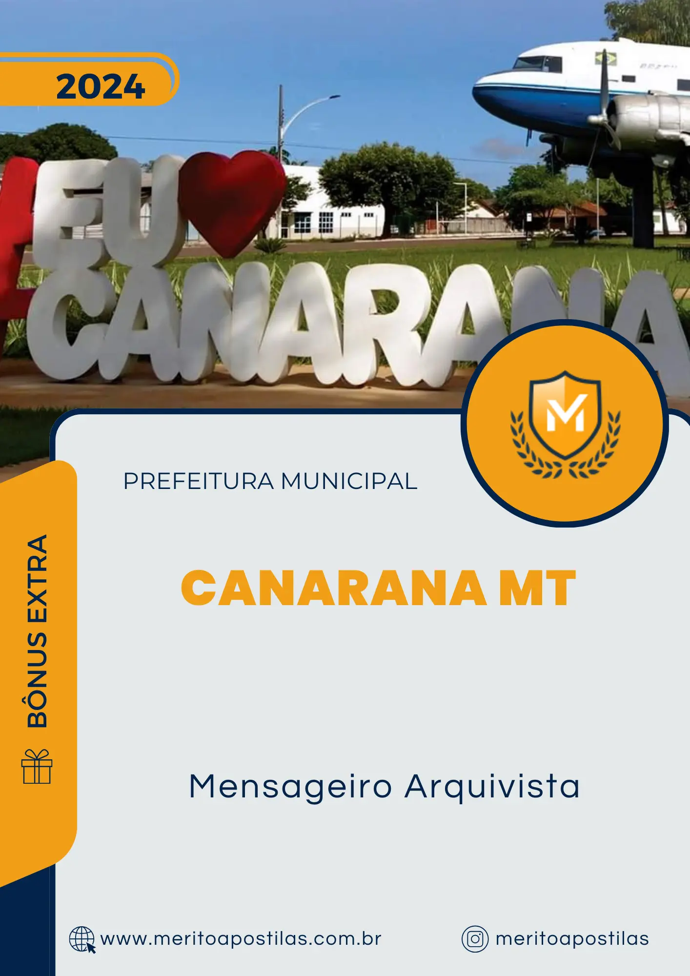 Apostila Mensageiro Arquivista Prefeitura de Canarana MT 2024