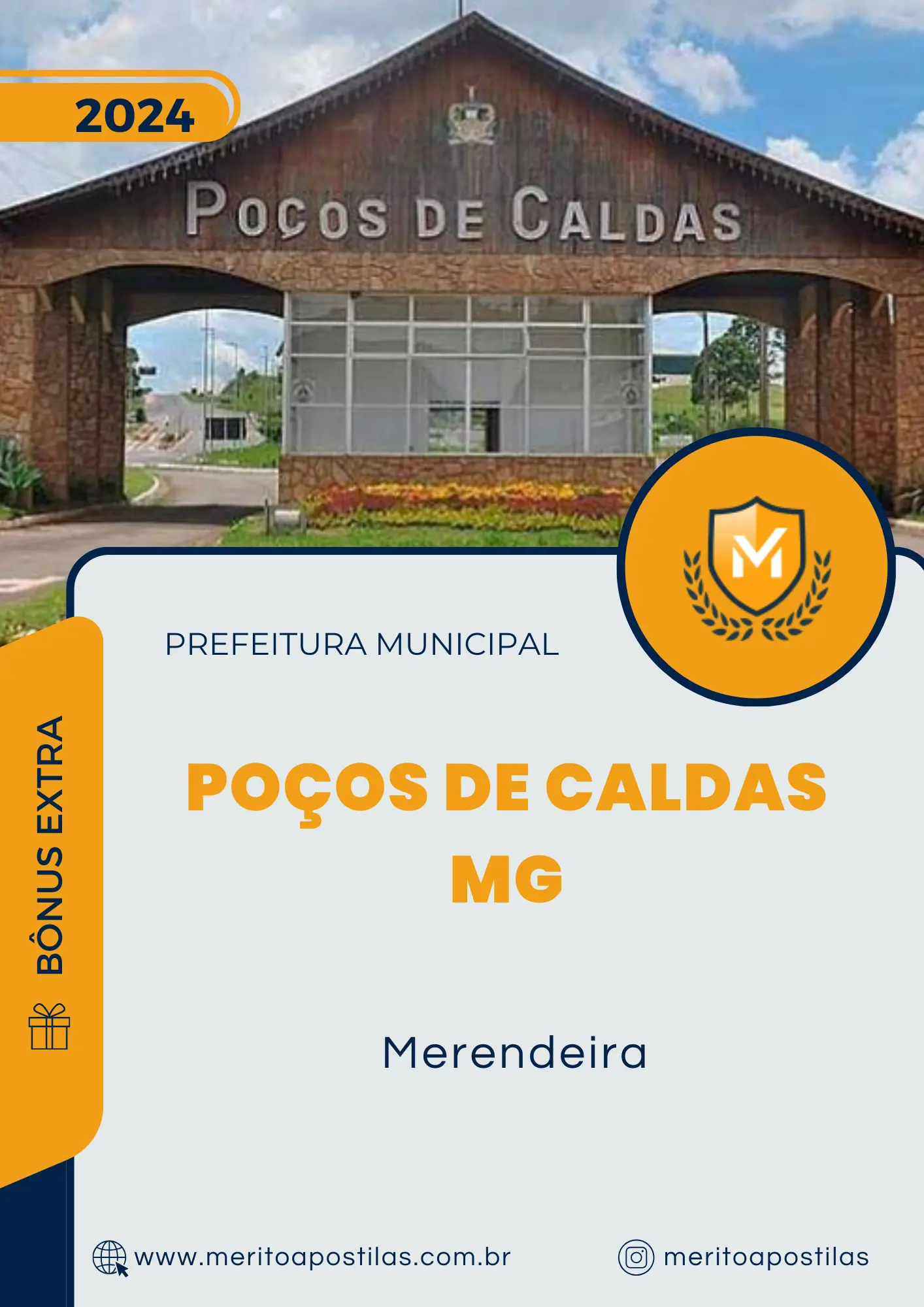 Apostila Merendeira Prefeitura Poços de Caldas MG 2024