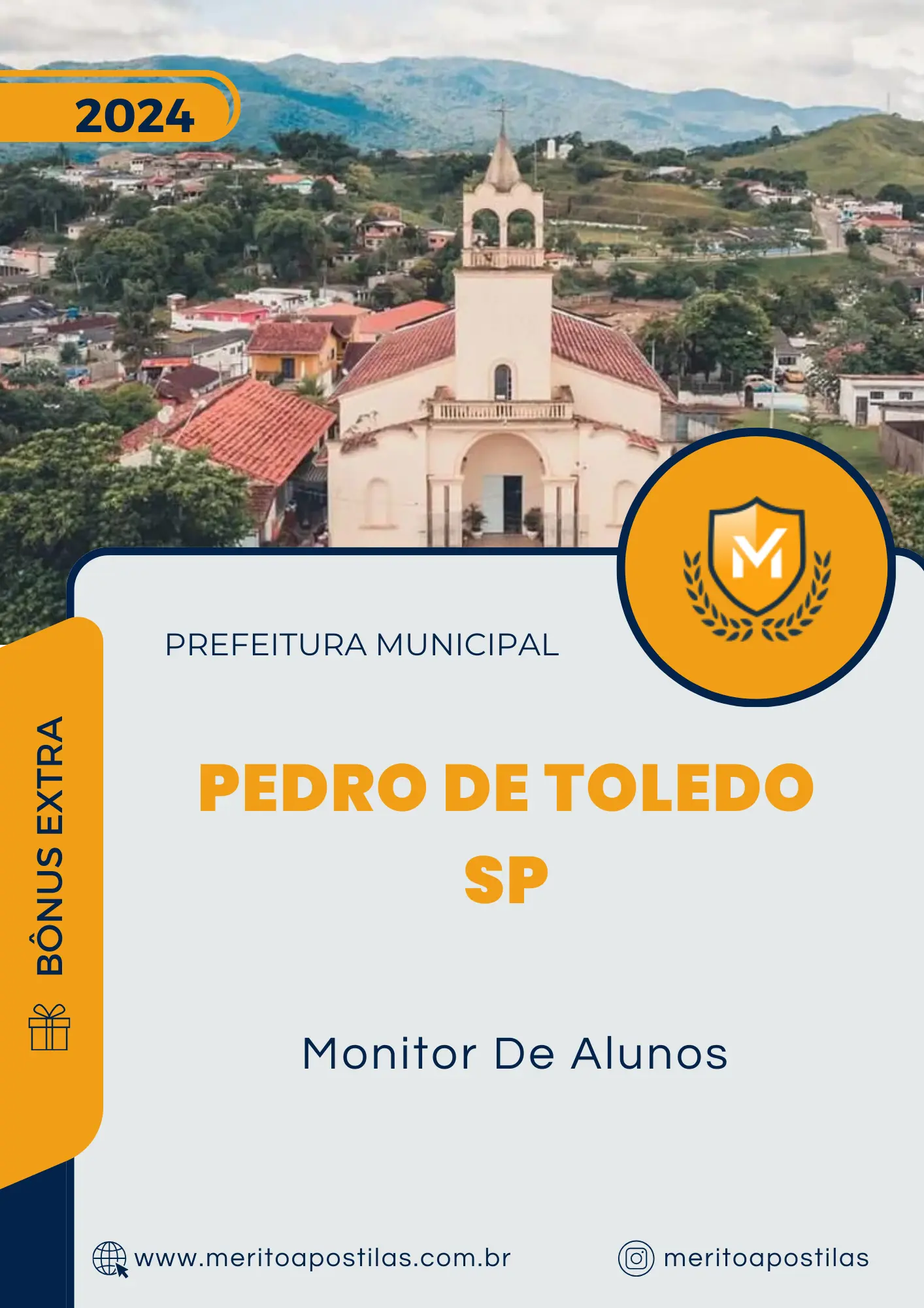 Apostila Monitor De Alunos Prefeitura de Pedro de Toledo SP 2024