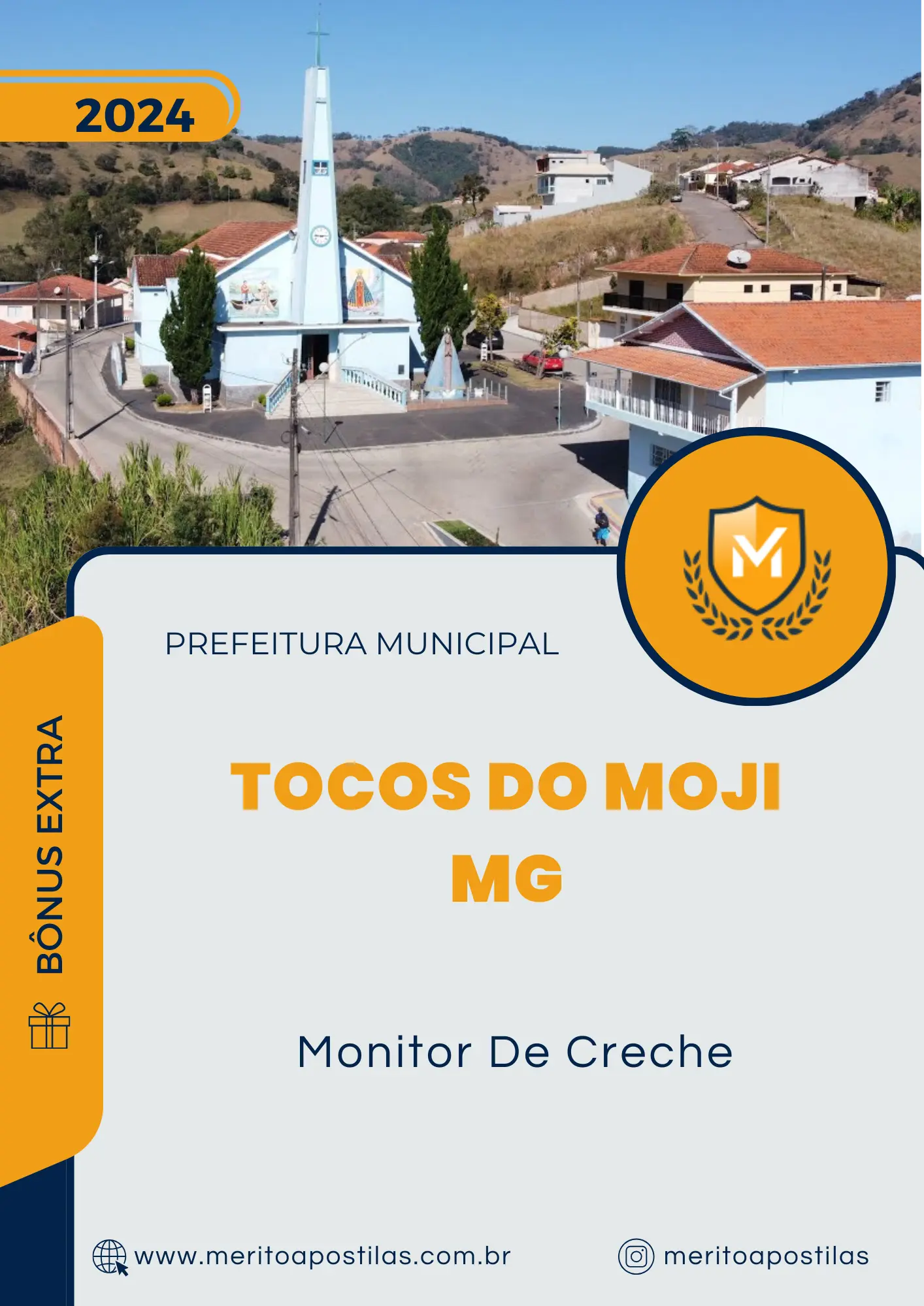 Apostila Monitor De Creche Prefeitura de Tocos do Moji MG 2024