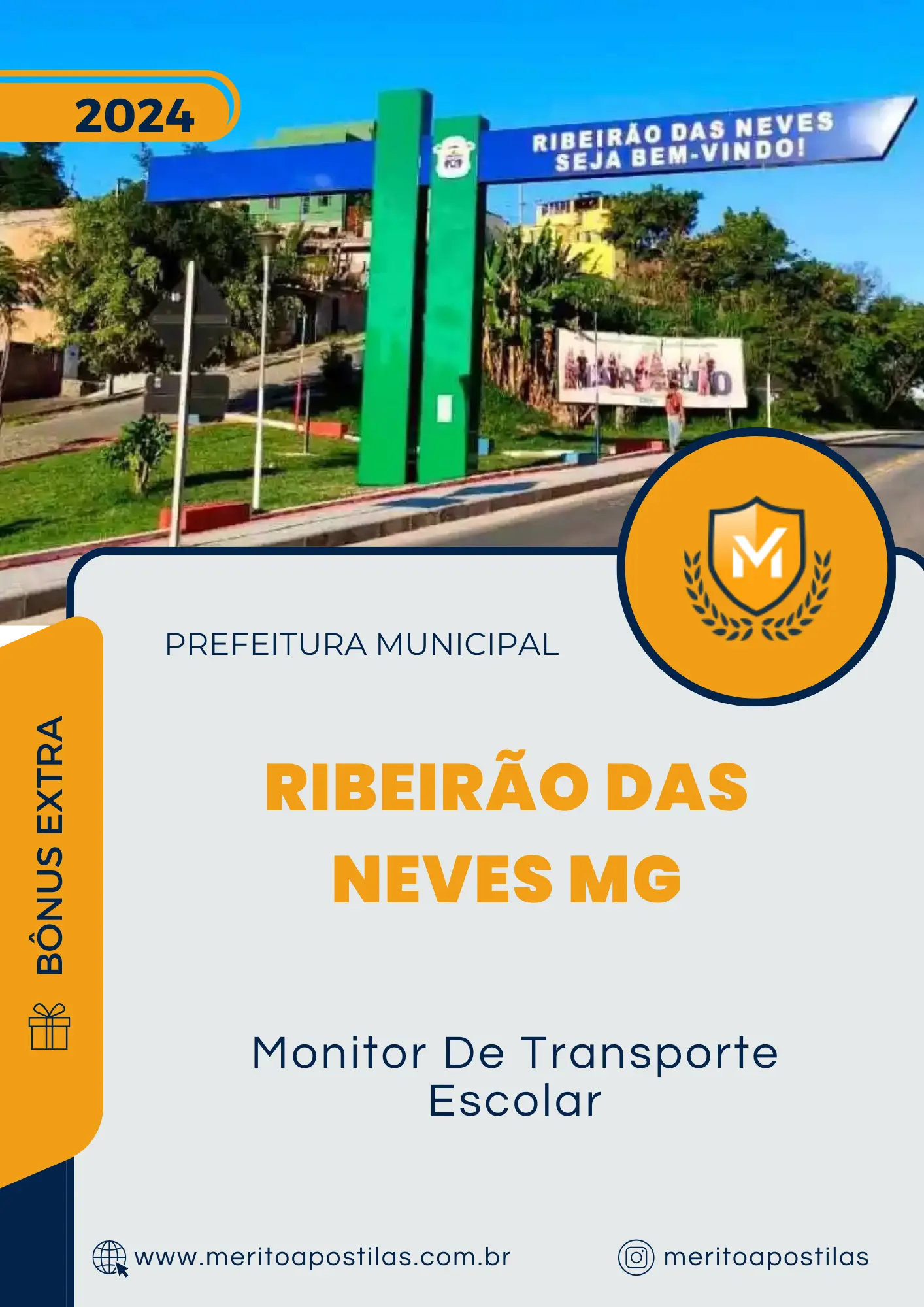 Apostila Monitor De Transporte Escolar Prefeitura de Ribeirão das Neves MG 2024