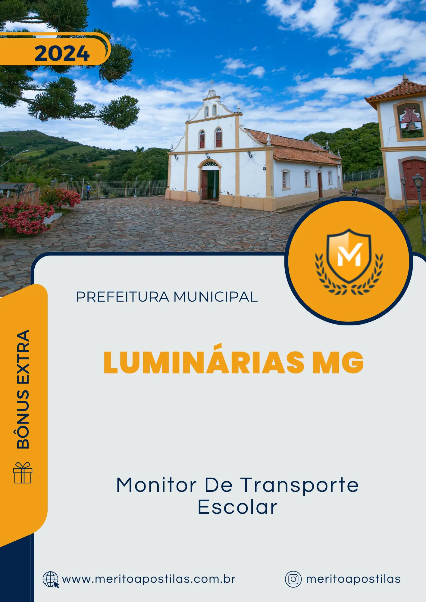 Apostila Monitor De Transporte Escolar Prefeitura de Luminárias MG 2024